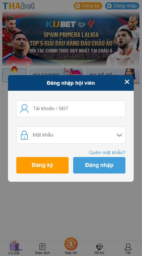 Hướng dẫn chi tiết cách đăng nhập Thabet trên điện thoại